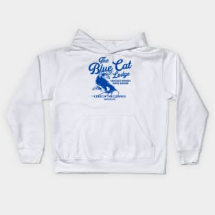 The blue cat lodge Kids Hoodie